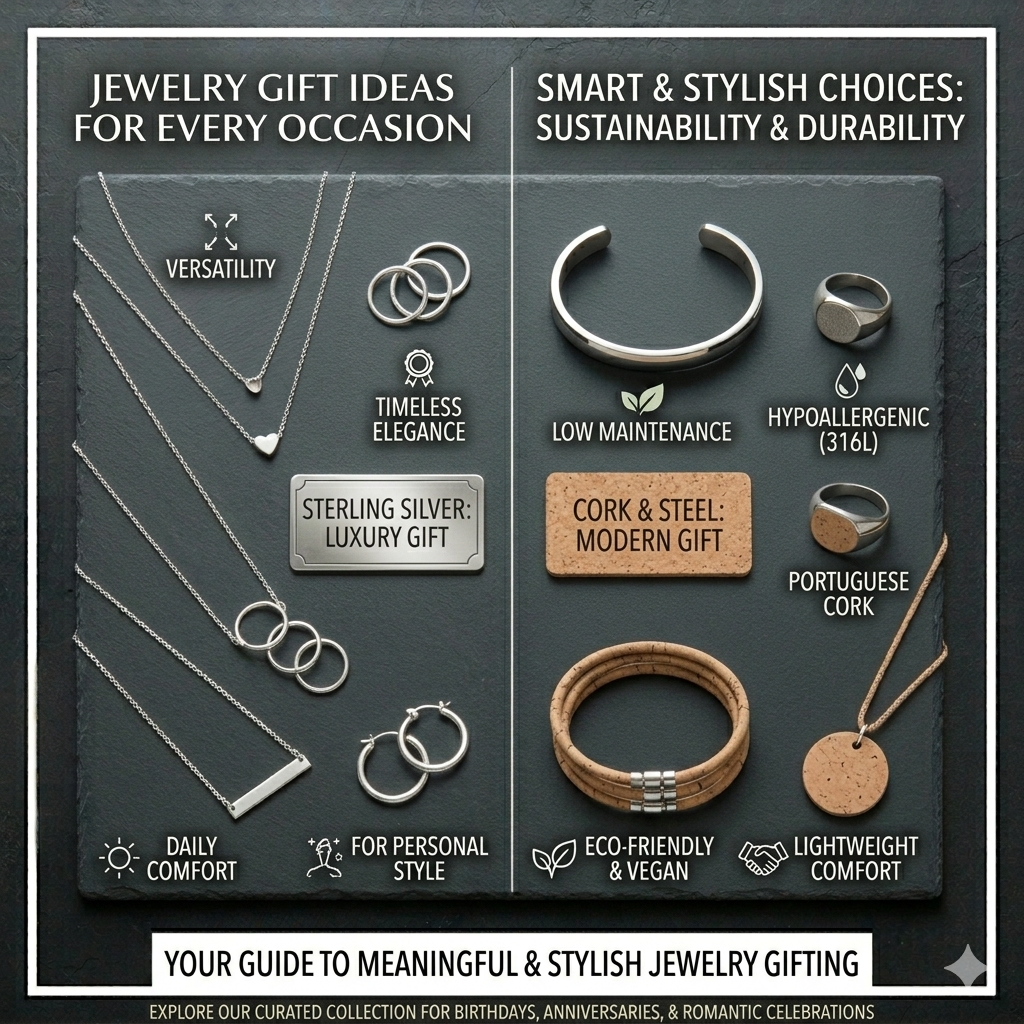 Best Jewelry Gift Ideas for Every Occasion | A Complete Buying Guide for Silver, Stainless Steel &amp; Cork Jewelry