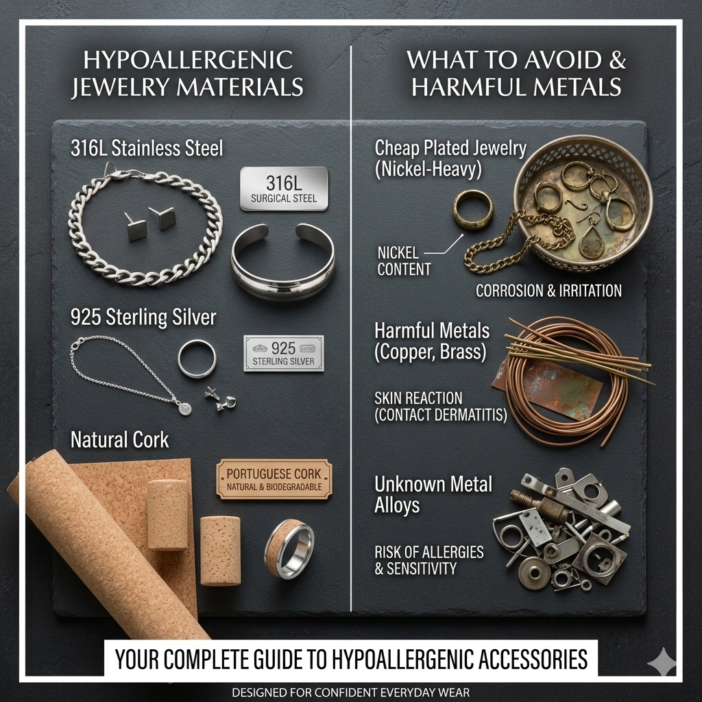 Best Jewelry for Sensitive Skin | A Complete Guide to Hypoallergenic Accessories