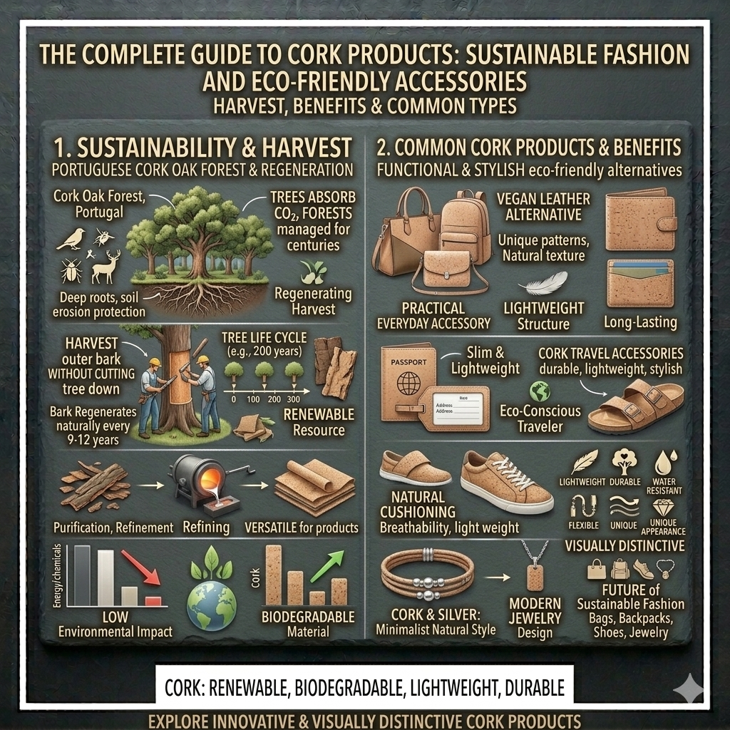 The Complete Guide to Cork Products: Sustainable Fashion and Eco-Friendly Accessories