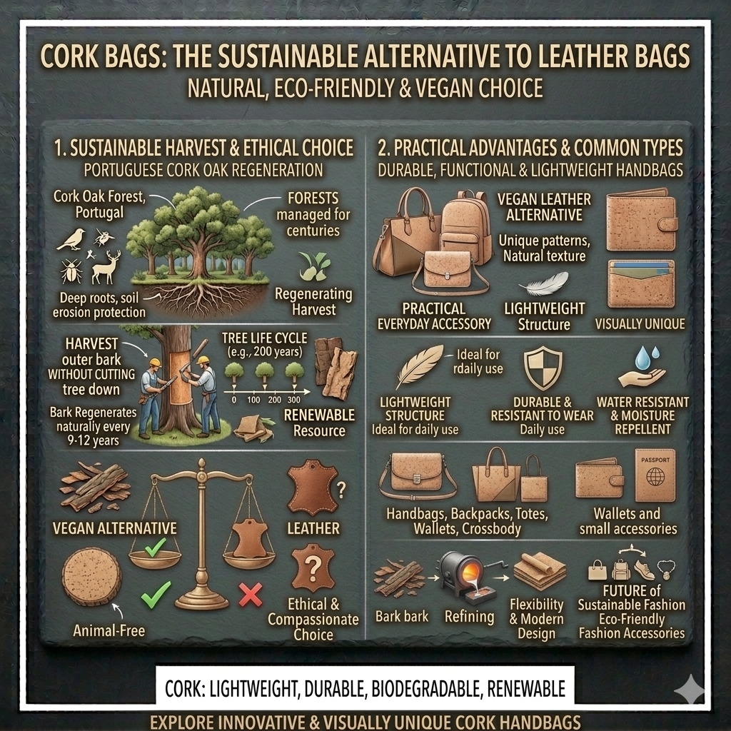 Cork Bags: Why They Are a Sustainable Alternative to Leather Bags