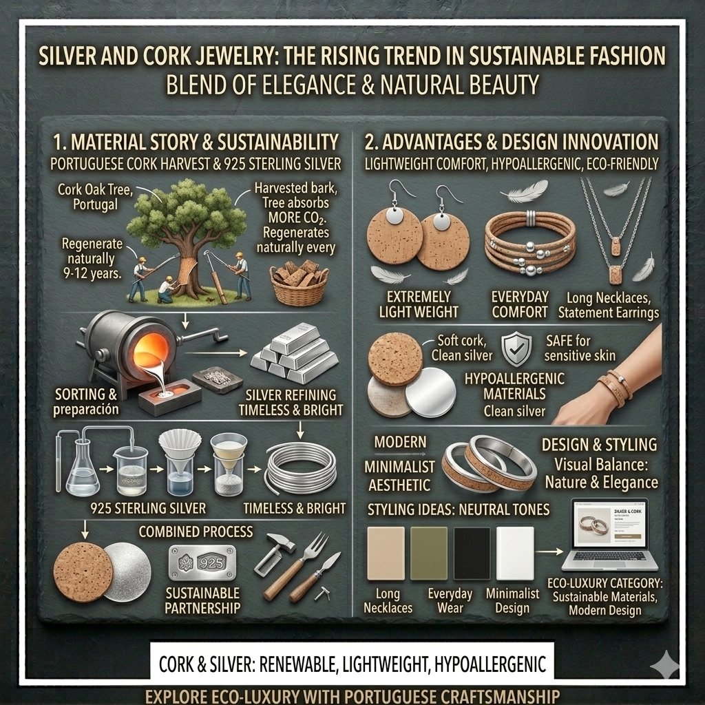 Silver and Cork Jewelry: The Rising Trend in Sustainable Fashion