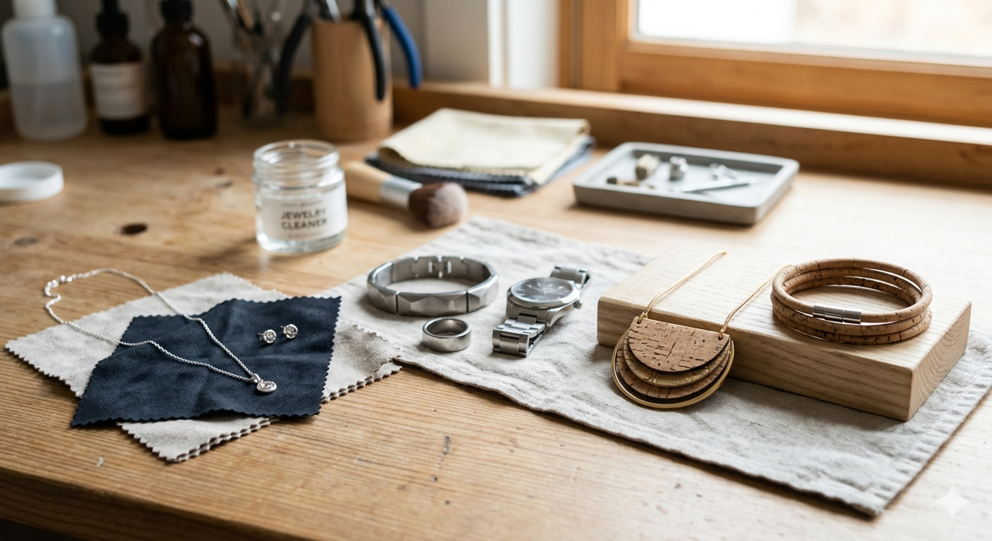 How to Care for Silver, Stainless Steel, and Cork Jewelry: Complete Maintenance Guide