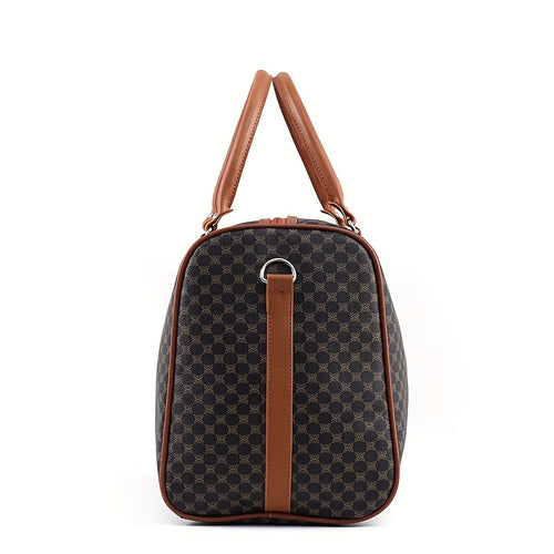*Large Capacity PU Leather Travel Handbag – Stylish Business Travel Weekender Bag &amp; Crossbody Organizer for Men and Women