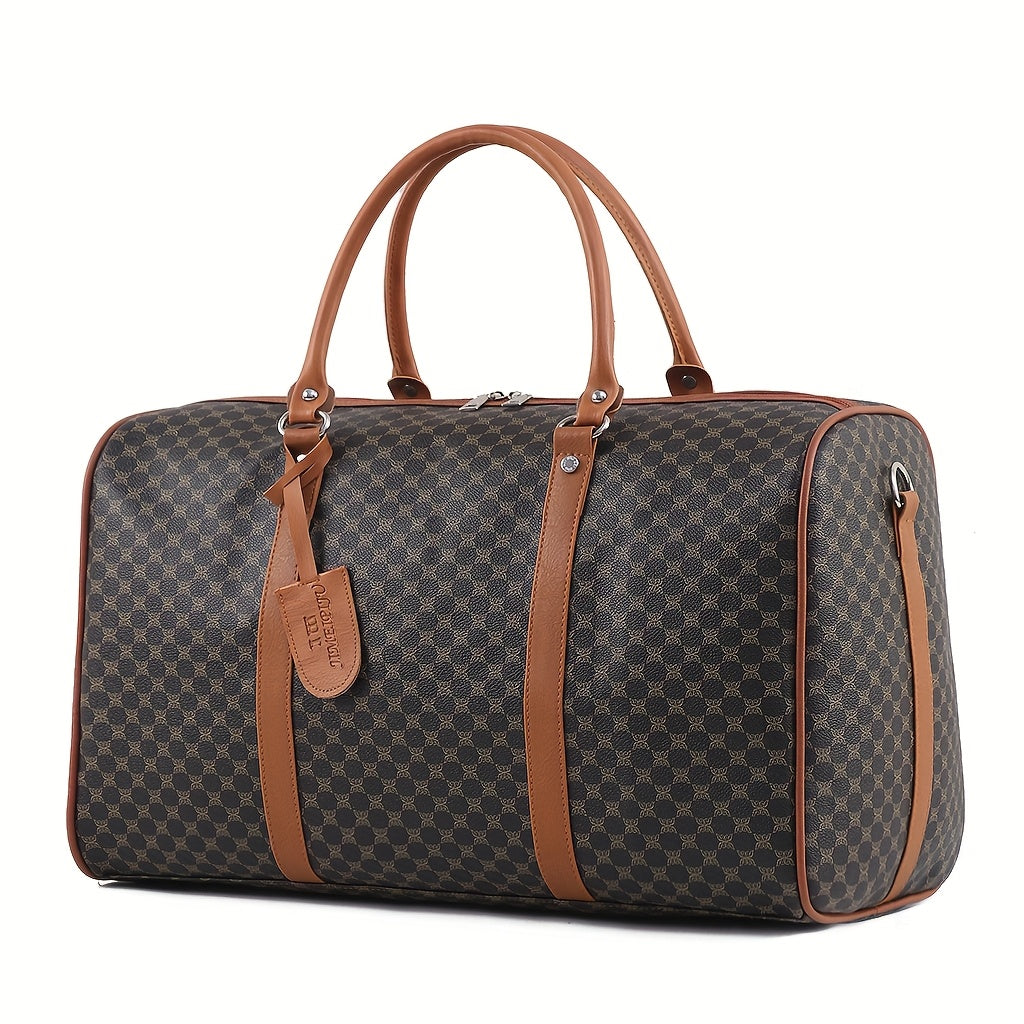 *Large Capacity PU Leather Travel Handbag – Stylish Business Travel Weekender Bag &amp; Crossbody Organizer for Men and Women