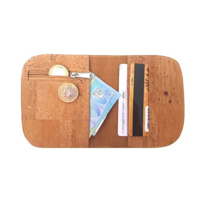 Portuguese Cork Wallet with Coin Pocket – Eco-Friendly &amp; Minimal Design