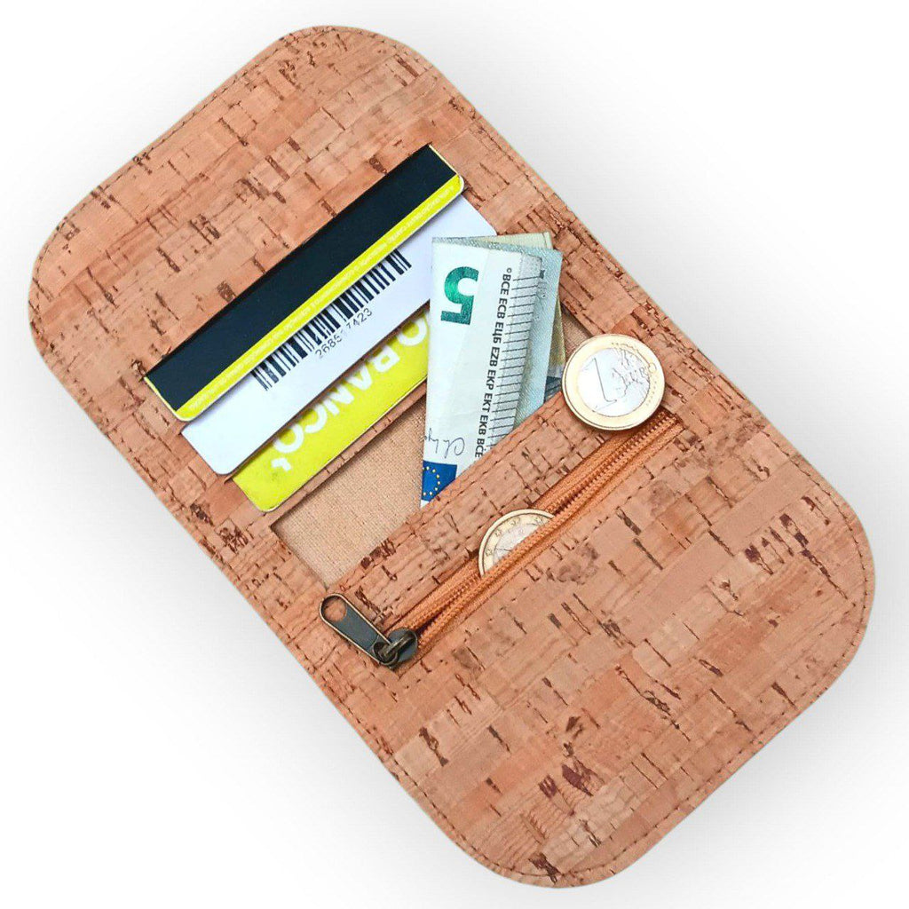 Portuguese Cork Wallet with Coin Pocket – Eco-Friendly &amp; Minimal Design
