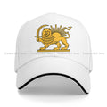 Iranian Lion & Sun Cap – Persia National Symbol Hip Hop Sun Visor Hat (Unisex, Adjustable)