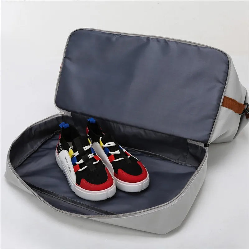 Large Capacity Travel Duffle Bag with Dry-Wet Separation – Waterproof Oxford Sports; Gym Travel Bag for Men and Women