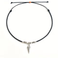 Men’s Trendy Arrow Pendant Necklace with PU Leather Cord – Stylish Alloy Arrow Necklace for Casual; Sports Style