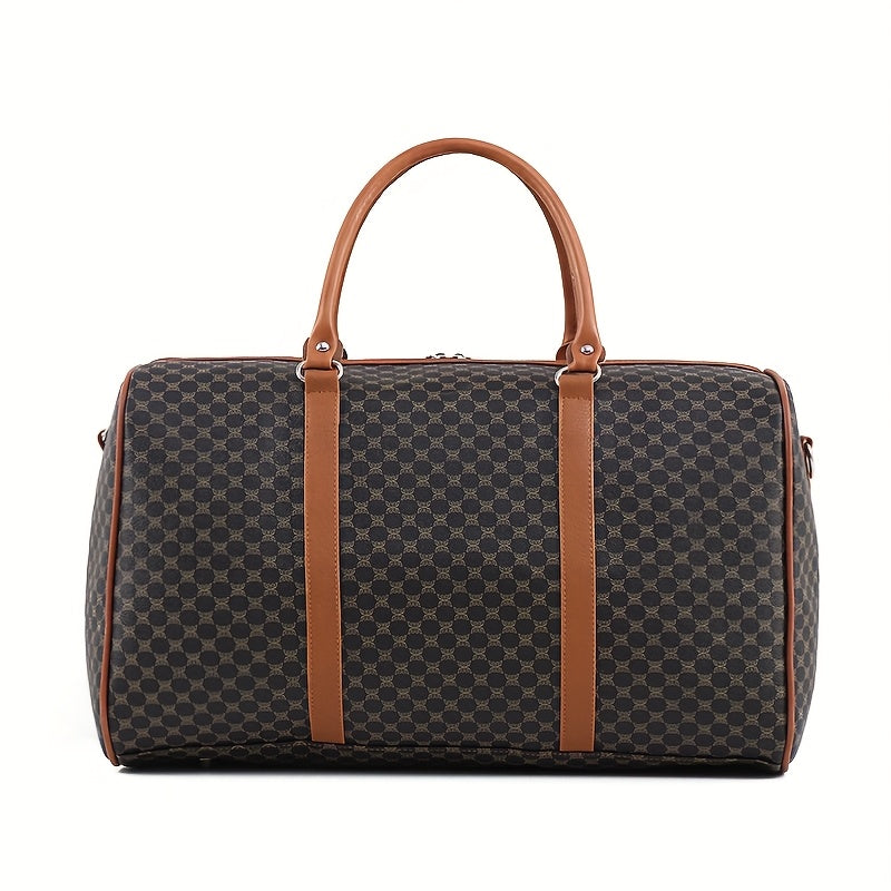 *Large Capacity PU Leather Travel Handbag – Stylish Business Travel Weekender Bag &amp; Crossbody Organizer for Men and Women